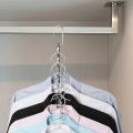 (R). DEWU IDEAS 4 x Magic Clothes Hangers, Heavy Duty Magic Metal Closet Hangers, Multifunctional Closet Organizer Hanger, Easy to Hang, Cascading Hanger. 