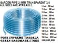 Garden pipe water pipe HQ PVC 3/4 inch 2.5mm water Pipe Flexible PVC Water Pipe 100F Plastic Hose Garden Pipe. 