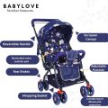 New Born Baby Stroller Pram | Easy Fold for Newborn Baby | No 008 | Kids Reversible Handle Backer 360 Degree Rotation Wheel | Easy Carry Travel | Washable Cover Go Cart. 