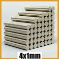 50 PCs high strength magnet 4x1mm flat round 4*1mm 4x1mm neodymium magnet 4mm x 1mm high suction force 4*1mm. 