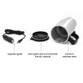 Car Electric Kettle Stainless Steel 450ml Kettle Pot Heated Automatic Shut Off for Water Tea Coffee Milk Car Kettle Thermos. 