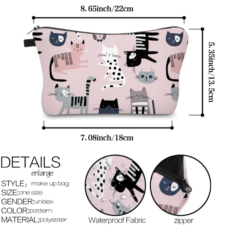 Deanfun%20Colorful%20Pretty%20Cosmetic%20Bag%203D%20Printed%20Waterproof%20Makeup%20Bag%20For%20Women%20with%20cat%20-%20Image%207