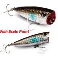 Top Water Floating Popper 8g 6.5cm Lure Steel Ball Copper Ballast Balance System Swimbait Pesca Wobbler Minnow Tackle Crank Bait. 