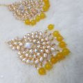 Gold Plated Eaarrings with Bindia tika. 