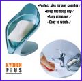 Soap holder Smart | Soap Dispenser | Soap holder for bathroom | Soap dish modern style and space saving | Leaf shape soap holder | self draining bathroom fitting by KYCHEN PLUS. 