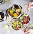 1.9 Liter Stainless Steel Heat Preservation Portable Hot Pot Lunch Box. 
