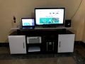 ImKamp  Gaming Room Furniture Console Modern LED TV Stand White TV Cabinet upto 60 inches. 