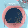 Lotus Printed Swimming Cap for Women Long Hair, Silicone Waterproof Enlarged Swim Cap, Ear Protection Swimming Caps 2 Colors. 