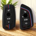 Silicone Car Key Case Cover Shell Fob for BMW F30 F31 F32 F34 F20 F21 F07 F10 1 3 5 7 Series X1 X3 G01 X4 G02 X5 F15 F16 M3 M4. 