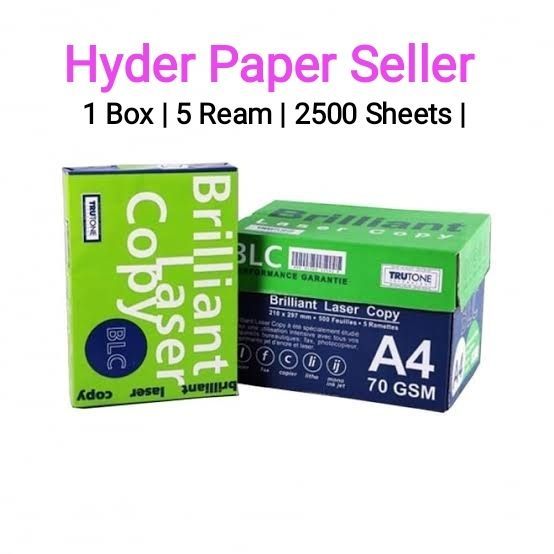 Blc Paper A4 Size 70g Box ( 5 Ream -2500 Sheets)