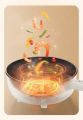 Electric Hot Pot 2.8L,1000W Non-Stick Saute Pan,Rapid Noodles Cooker,Electric Cooking Pot,Ramen Cooker for Steak,Egg,Fried Rice,Dumplings,with Power. 