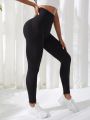 Women Pants Gym Yoga Seamless Sports Clothes Stretchy High Waist Athletic Exercise Fitness Leggings. 