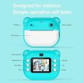 Kids Instant Print Camera Kids Camera 1080P Digital Camera with Dual Lens 2 Inch Screen Built-in Battery Picture Frames Thermal Printing Paper. 