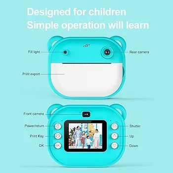 Kids%20Instant%20Print%20Camera%20Kids%20Camera%201080P%20Digital%20Camera%20with%20Dual%20Lens%202%20Inch%20Screen%20Built-in%20Battery%20Picture%20Frames%20Thermal%20Printing%20Paper%20-%20Image%202