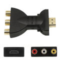 HD 1080P HDMI-compatible To RCA AV Composite Adapter Converter HDTV2AV Audio Video Cable HDTV To Red White Yellow For HD TV Box. 