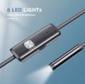 Endoscope Borescope Inspection Snake Camera Waterproof with 6 LED Lights Compatible with Android Phone PC. 