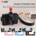 for Fuji X-T10 XT20 XT30 X-T30II XT30III Base Half Case Camera Protective Case Leather Retro Fashion Camera Body Cover Pouch Bag.