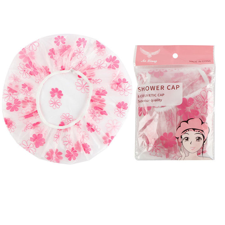 Waterproof%20%20Dustproof%20Oil-proof%20Shower%20Cap%20With%20Elastic%20Thicken%20Reusable%20Dry%20Hair%20Sanitary%20Hat%20For%20Shower%20Kitchen%20Clean%20Cooking%20-%20Image%202