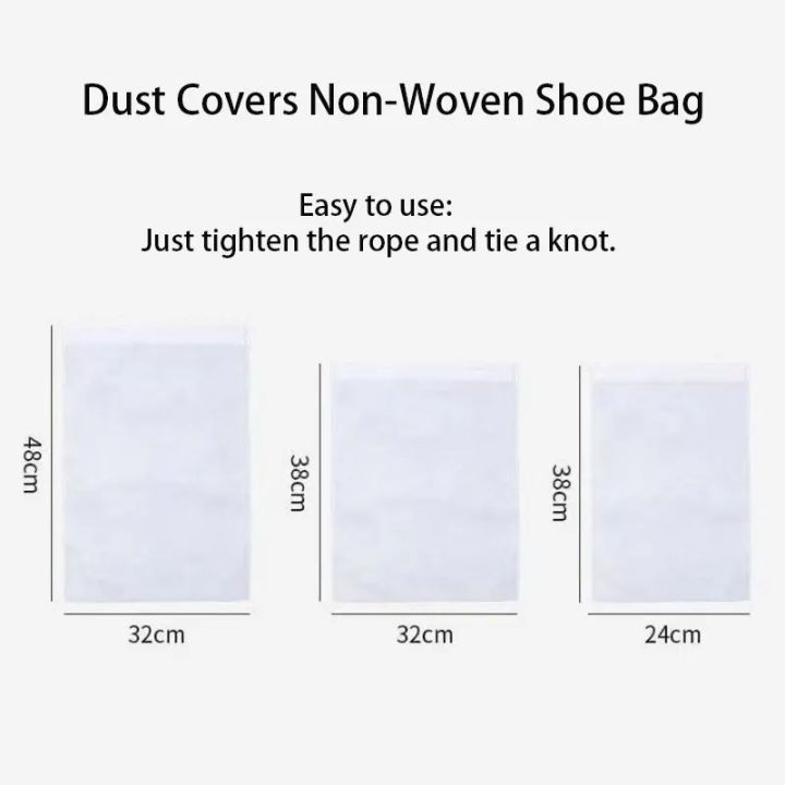 10pcs/20pcs%20Shoes%20Storage%20Bag%20Closet%20Organizer%20Non%20Woven%20Travel%20Portable%20Dust%20Proof%20Pocket%20Clothing%20Classified%20Hanging%20Bags%20-%20Image%205
