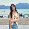 Summer Women Fashion Solid Color Chic Buttons V-neck Sleeveless Knitted Camisole. 