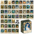 50pcs Spirit Animal Tarot Cards for Women, Inspirational Affirmation Cards, Guidance for Personal Growth,Love,Spiritual Journey. 
