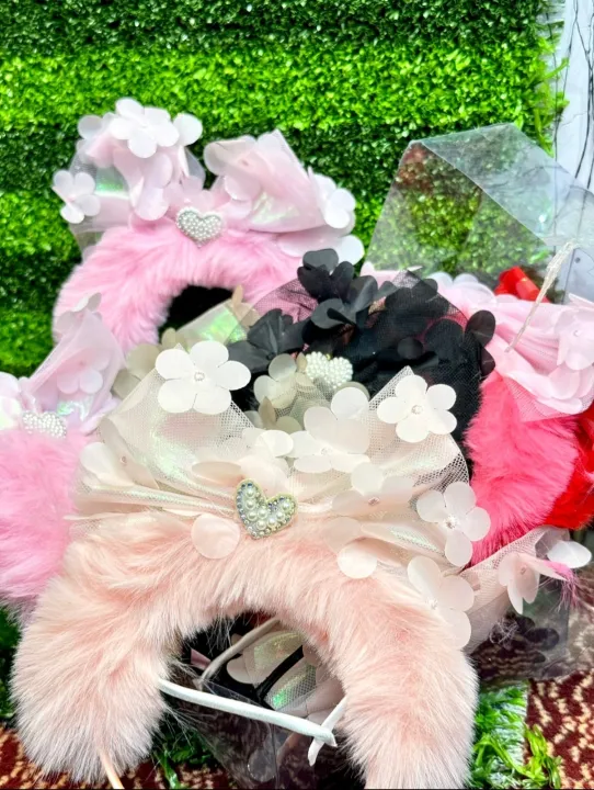 1%20Piece%20Girl's%20Hair%20Hoop%20Princess%20Headband%20Decorated%20with%20Pink%20Mesh%20Flowers%20Hair%20Bands%20for%20Girls%20%20Headwear%20Haar%20Accessoires%20-%20Image%204