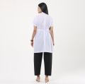 Female Medical Apron with Cotton Fabric | Female Doctor Apron | Lab White Apron/Female Student Medical Apron | Cotton Apron. 