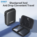 Eaget 2.5 Inch HDD Box Bag Case Portable Hard Drive Bag for External Portable HDD Box Case Storage Protection Black.