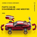 CCA 1/42 2018 Ford Mustang GT Alloy Model Car Diecast Metal Assembly Modification Series Miniature Vehicle Collection Toy Car. 