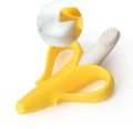 Baby Teether Toys BPA Banana Teething Ring Silicone Chew Dental Care Toothbrush. 