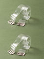 2/5 Pairs Clear Transparent Bra Straps for Women 10/15mm Invisible Anti-Slip Silicone Detachable Seamless Bra Strap Replacement.