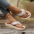Summer 2026 Beach Fashion Floral Clip Toe Slippers Women Plus Size 36-45 Platform Flip Flops Women Non Slip Sandals Shoes Woman. 