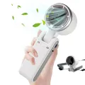 Turbo Fan HandheldRechargeable Fan Portable Mini Hand Fan USB Rechargeable Foldable Hanging Neck Fan 3600mAh USB Mini Portable Small Turbo Fan. 