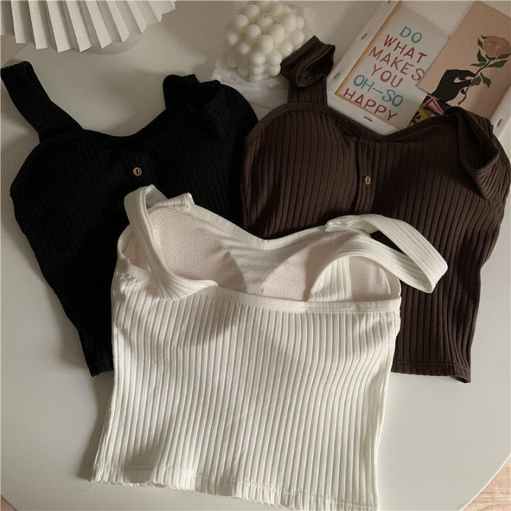 Women's%20Y2K%20Cropped%20Tops%20with%20Bra%20Pads%20Summer%20Corset%20Korean%20Suspenders%20Vest%20Sexy%20Camisole%20Slim%20New%20-%20Image%202