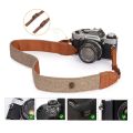 Portable Camera Strap Adjustable Cotton Leather Camera Shoulder Neck Strap Belt For /  Camera Belt For DSLR Digital SLR. 