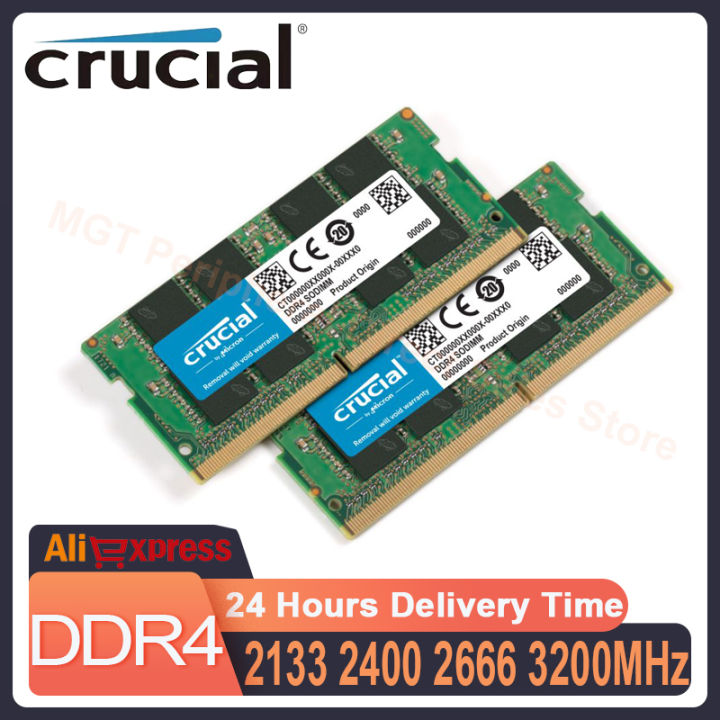 Crucial DDR4 Notebook Ram Sodimm 32GB 3200MHz 2400MHz 2666MHz 2133MHz