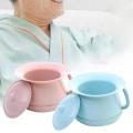 Spittoon Urinal with Lid with Lift Handle Lightweight Bedside Commode Bucket Portable Toilet Children Spittoon for Household. 