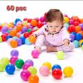 60ps.... Eco-Friendly Colorful Ball Soft Plastic Pool Ball Funny Baby Kid Swim Pit Toy Thicken Balls Play House Outdoors Tents Kids Toys. 