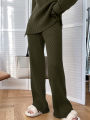2024 ZANZEA Autumn Women Elegant Urban Tracksuit Casual Suits 2PCS Long Sleeve Blouse Wide Leg Pants Sets Vintage Matching Sets. 