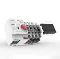 CSQ 100A 4P 3 Phase ATS 4 Pole Dual Power Din Rail Automatic Transfer Switch ATS Auto Change Over With Arc Chutte Protectors For Solar PV Inverter And Grid Type. 