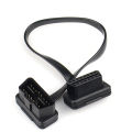30/60/100CM Flat+Thin As Noodle 16 Pin Socket OBD OBDII 16Pin Male To Female Car Scanner OBD2 Extension Cable Connector. 