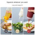 240/360/450/500/680ml Squeeze Condiment Bottles with On Cap Lids Ketchup Mustard Sauces Olive Oil Bottles Kitchen Accessories. 