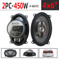 2PCS 4X6 Inch (2X450W) 900W 4-Way Car Hi-Fi Coaxial Speaker Door Audio Full Range Speaker.