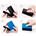 Car Vinyl Wrap Film Squeegee Scraper Foil Wrapping Suede Felt Scraper Auto Car Styling Sticker Window Tint Tools Cleaning Blue.