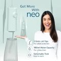Caresmith Neo Cordless Oral Flosser | 24 Pressure Settings with 5 Modes & 6 Intensities |300 ml Large Detachable Water Tank | Power Flosser for teeth | IPX7 Waterproof | 2 Jet Tips Provided (Green). 