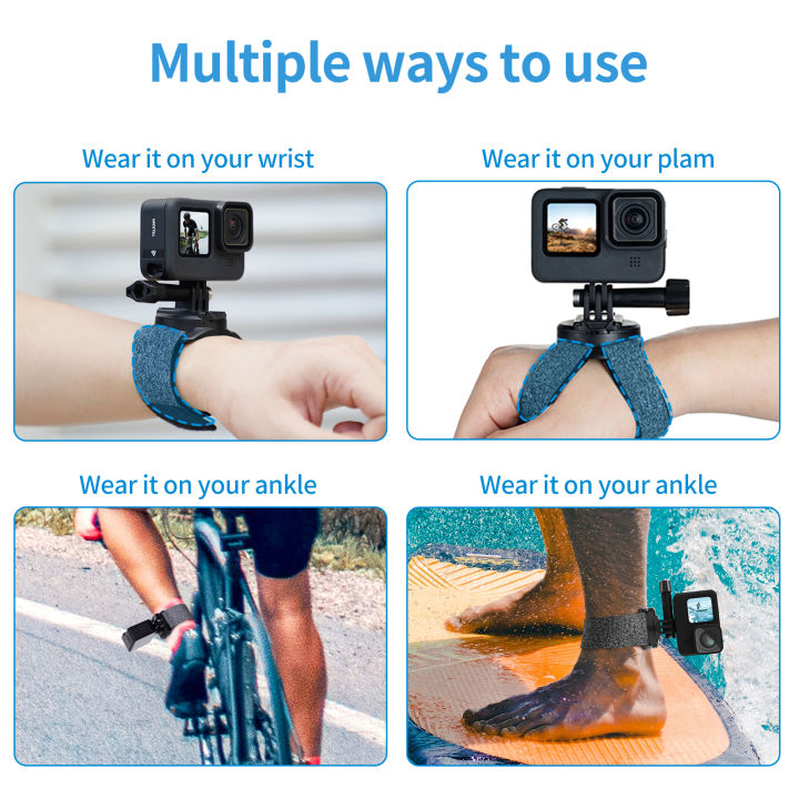 TELESIN%20360%20Degree%20Rotation%20Hand%20Wrist%20Strap%20Quick%20Adjust%20Mount%20for%20GoPro%20Hero%2013%2012%2011%2010%209%208%207%20Insta360%20Osmo%20Action%20SJCAM%20EKEN%20-%20Image%203