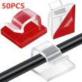 Cable Organizer Clips Wire Winder Holder Cord Protector USB Cable Management Adhesive Hooks Desk Clamp For Car Earphone Mouse. 