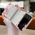 Bow Tie Flower Clear Case For Samsung Galaxy Z Flip 7 FE 6 5 4 3 Shockproof Folding Hard Cover For Samsung Z Flip7 Flip6 Flip4. 