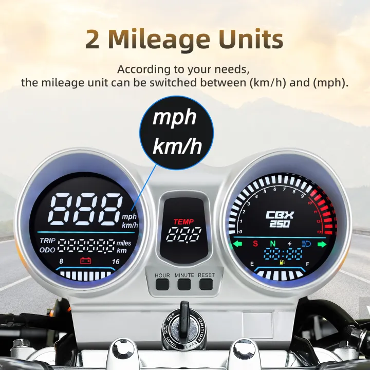 LED%20Digital%2012V%20Motorcycle%20Speedometer%20Gauge%20Tachometer%20Odometer%20Dashboard%20For%20Honda%20CBX250%20CBF250%20Twister%202001-2008%20Waterproof%20-%20Image%204