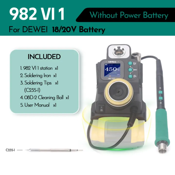YIHUA%20982-VI%20Cordless%20Soldering%20Station%20with%20235%20Soldering%20Iron%20for%20DEWEI%20MUTIAN%20MIWOQI%20Battery%2020V%20Max%20DIY%20Repair%20Tools%20-%20Image%207
